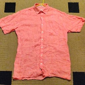 Peter Millar linen shirt size L (fits like XL)